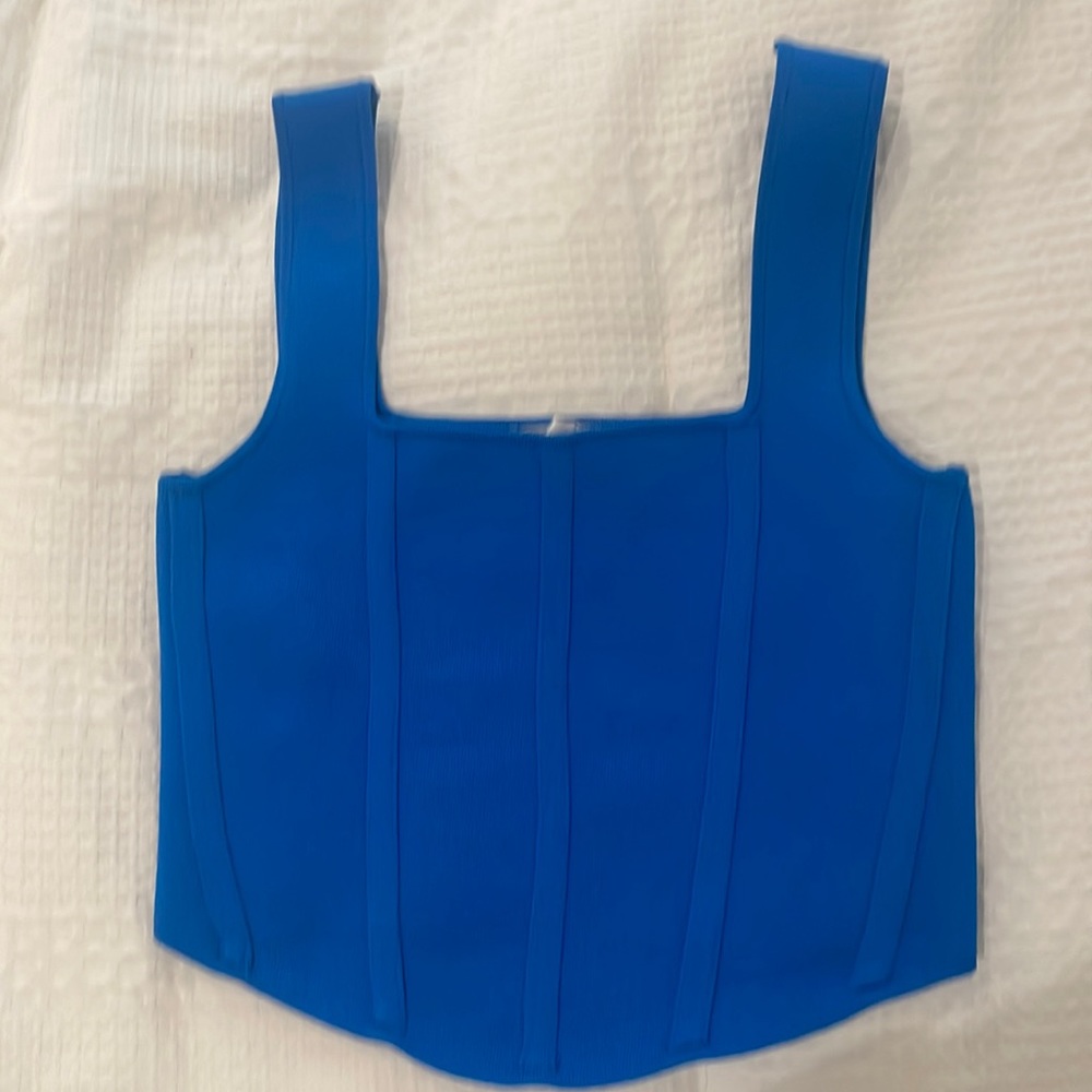 Blue Corset Top